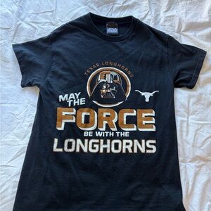 Star Wars Black and Orange Longhorns T-Shirt